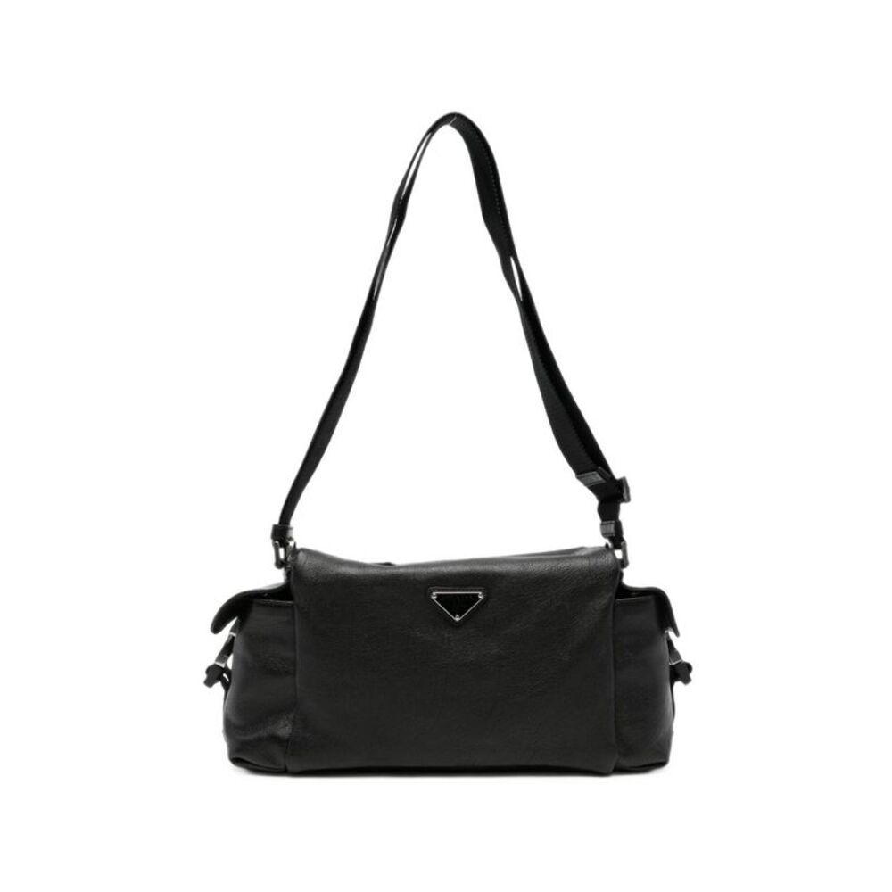 Prada Men Prada Explore Re-Nylon Adn Leather Shoulder Bag